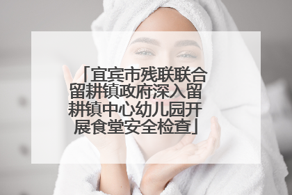 宜宾市残联联合留耕镇政府深入留耕镇中心幼儿园开展食堂安全检查