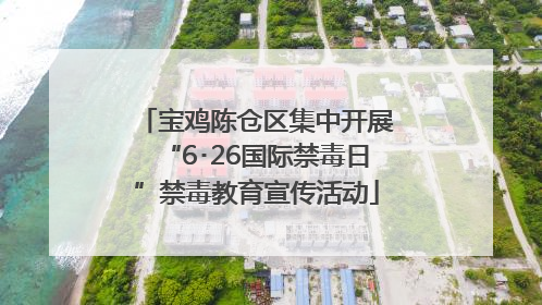 宝鸡陈仓区集中开展“6･26国际禁毒日”禁毒教育宣传活动