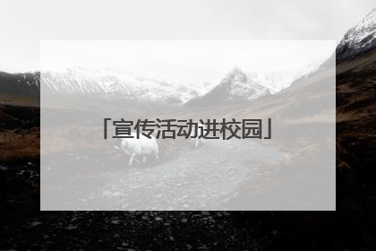宣传活动进校园