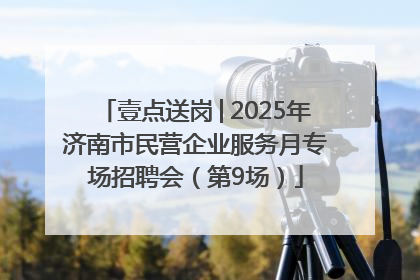 壹点送岗│2025年济南市民营企业服务月专场招聘会（第9场）
