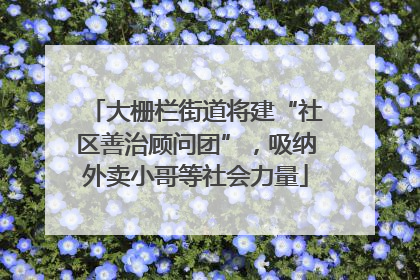 大栅栏街道将建“社区善治顾问团”，吸纳外卖小哥等社会力量