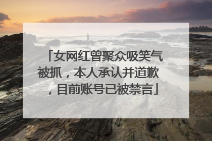 女网红曾聚众吸笑气被抓，本人承认并道歉，目前账号已被禁言