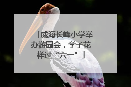 威海长峰小学举办游园会，学子花样过“六一”