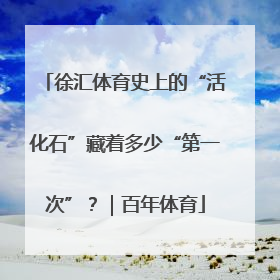 徐汇体育史上的“活化石”藏着多少“第一次”？｜百年体育