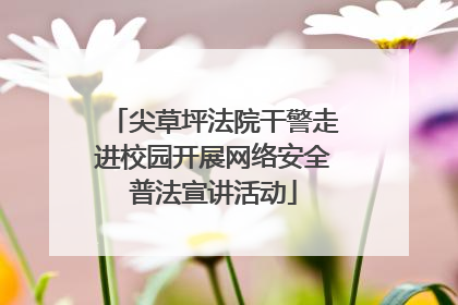 尖草坪法院干警走进校园开展网络安全普法宣讲活动