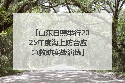 山东日照举行2025年度海上防台应急救助实战演练