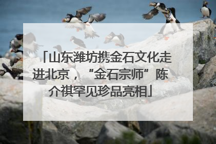山东潍坊携金石文化走进北京，“金石宗师”陈介祺罕见珍品亮相
