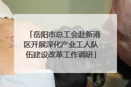 岳阳市总工会赴新港区开展深化产业工人队伍建设改革工作调研