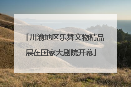 川渝地区乐舞文物精品展在国家大剧院开幕