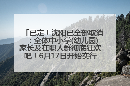 已定！沈阳已全部取消：全体中小学(幼儿园)家长及在职人群彻底狂欢吧！6月17日开始实行！18岁及以上可参加25年学历提升报名！