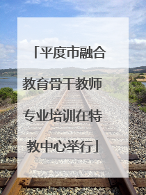 平度市融合教育骨干教师专业培训在特教中心举行