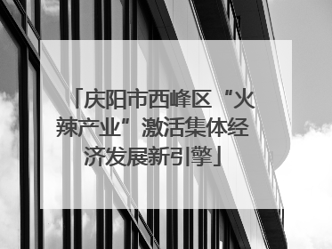 庆阳市西峰区“火辣产业”激活集体经济发展新引擎
