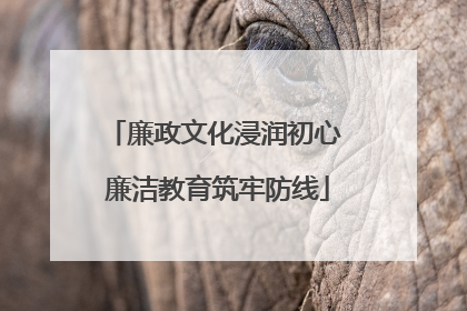 廉政文化浸润初心 廉洁教育筑牢防线