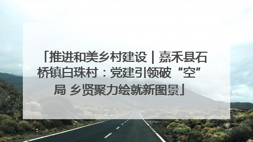 推进和美乡村建设｜嘉禾县石桥镇白珠村：党建引领破“空”局 乡贤聚力绘就新图景