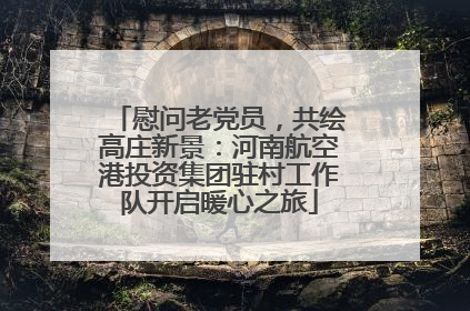 慰问老党员，共绘高庄新景：河南航空港投资集团驻村工作队开启暖心之旅