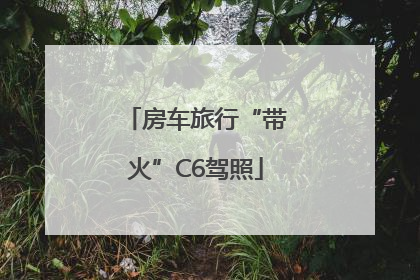 房车旅行“带火”C6驾照