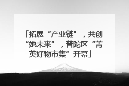 拓展“产业链”，共创“她未来”，普陀区“菁英好物市集”开幕