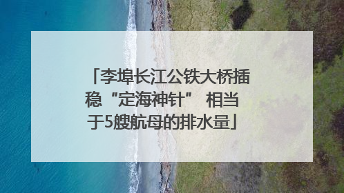 李埠长江公铁大桥插稳“定海神针” 相当于5艘航母的排水量