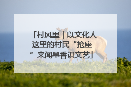 村风里｜以文化人 这里的村民“抢座”来闻墨香识文艺