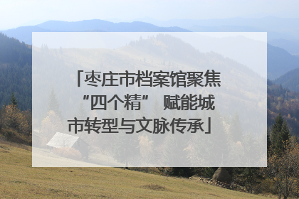 枣庄市档案馆聚焦“四个精” 赋能城市转型与文脉传承
