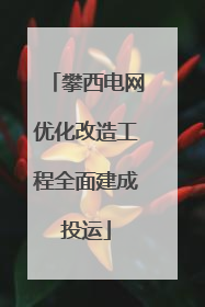 攀西电网优化改造工程全面建成投运