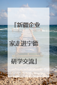 新疆企业家走进宁德研学交流