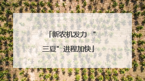 新农机发力 “三夏”进程加快