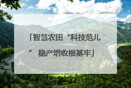 智慧农田“科技范儿” 稳产增收根基牢