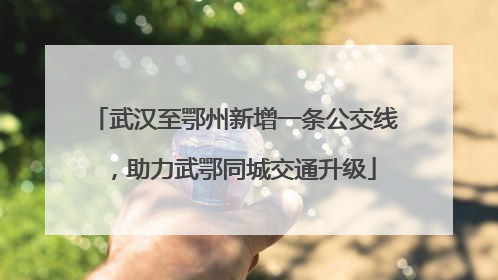 武汉至鄂州新增一条公交线，助力武鄂同城交通升级