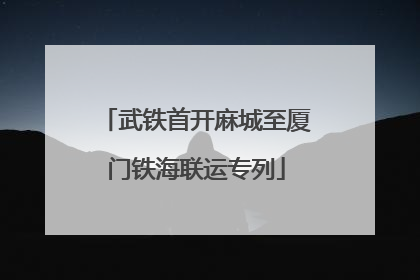 武铁首开麻城至厦门铁海联运专列