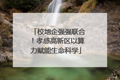 校地企强强联合！孝感高新区以算力赋能生命科学