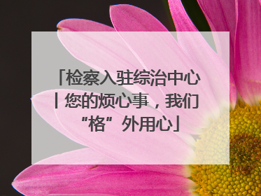 检察入驻综治中心丨您的烦心事，我们“格”外用心