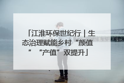江淮环保世纪行｜生态治理赋能乡村“颜值”“产值”双提升