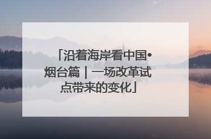 沿着海岸看中国•烟台篇｜一场改革试点带来的变化
