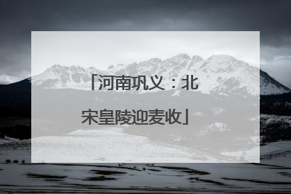 河南巩义：北宋皇陵迎麦收