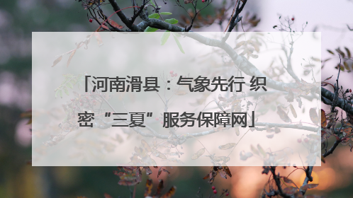 河南滑县：气象先行 织密“三夏”服务保障网