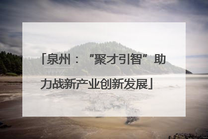 泉州：“聚才引智”助力战新产业创新发展