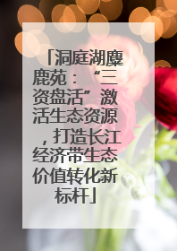 洞庭湖麋鹿苑：“三资盘活”激活生态资源，打造长江经济带生态价值转化新标杆