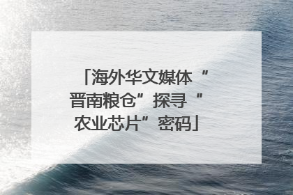 海外华文媒体“晋南粮仓”探寻“农业芯片”密码