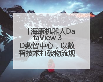 海康机器人DataView 3D数智中心，以数智技术打破物流规划边界