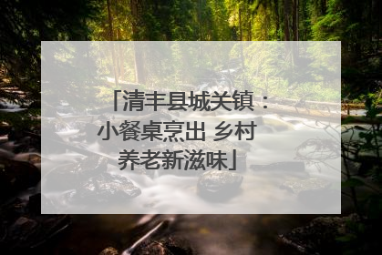 清丰县城关镇：小餐桌烹出 乡村养老新滋味