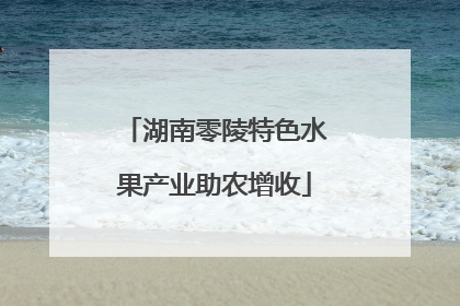 湖南零陵特色水果产业助农增收