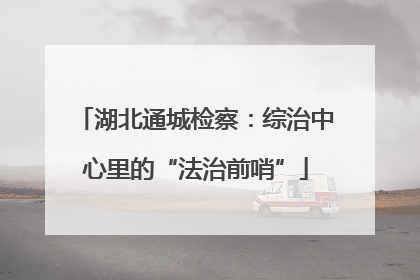 湖北通城检察：综治中心里的“法治前哨”