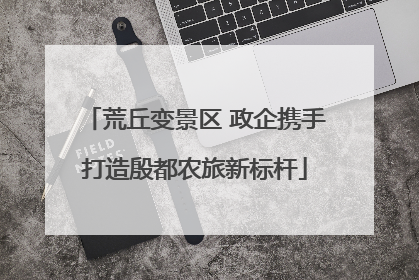 荒丘变景区 政企携手打造殷都农旅新标杆