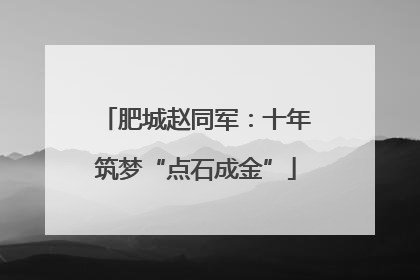 肥城赵同军：十年筑梦“点石成金”