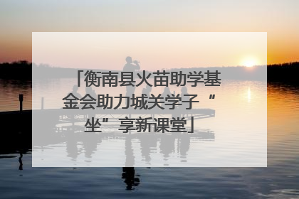 衡南县火苗助学基金会助力城关学子“坐”享新课堂