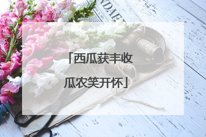 西瓜获丰收 瓜农笑开怀