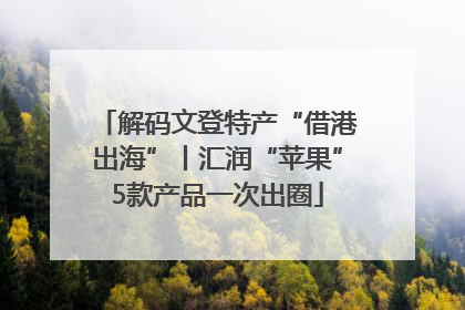 解码文登特产“借港出海”丨汇润“苹果”5款产品一次出圈
