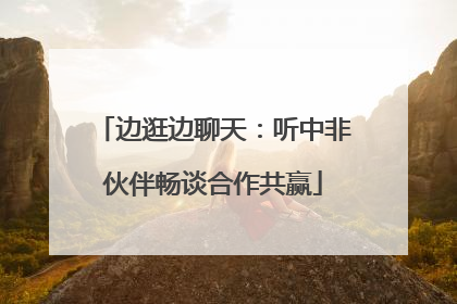 边逛边聊天：听中非伙伴畅谈合作共赢