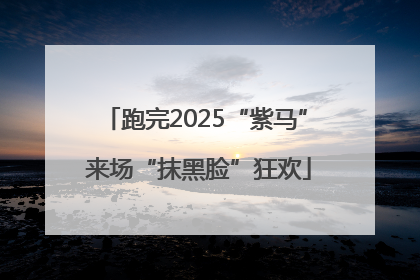 跑完2025“紫马” 来场“抹黑脸”狂欢